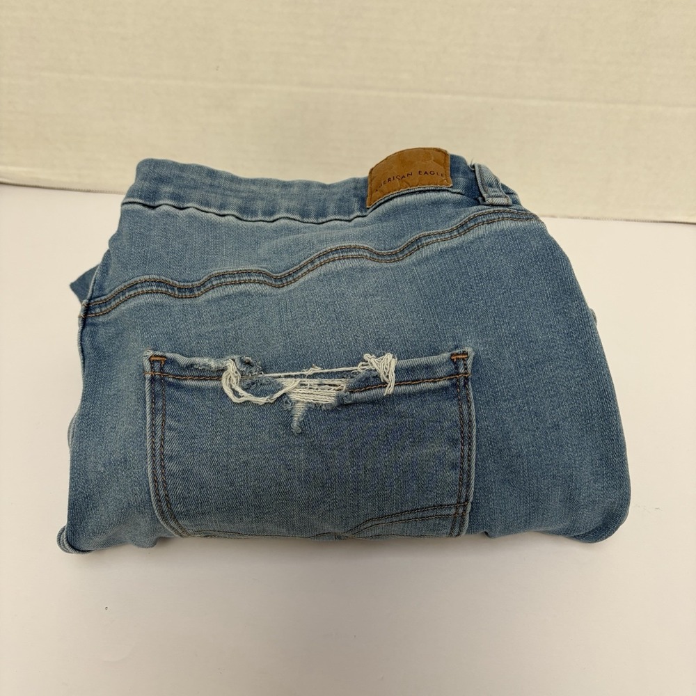American Eagle AE Forever Soft Curvy Highest Rise‎ Jegging Jean Distressed Sz 20